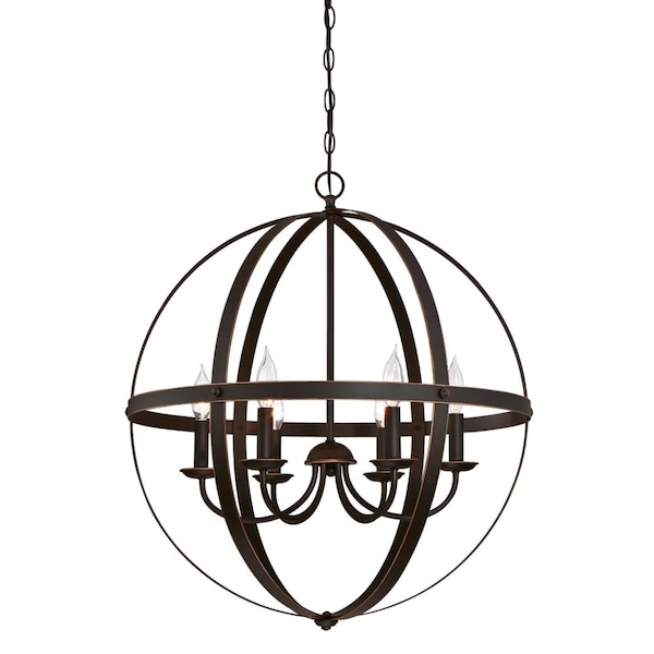 Westinghouse Six-Light Indoor LED Chandelier ORB 6328200 - main